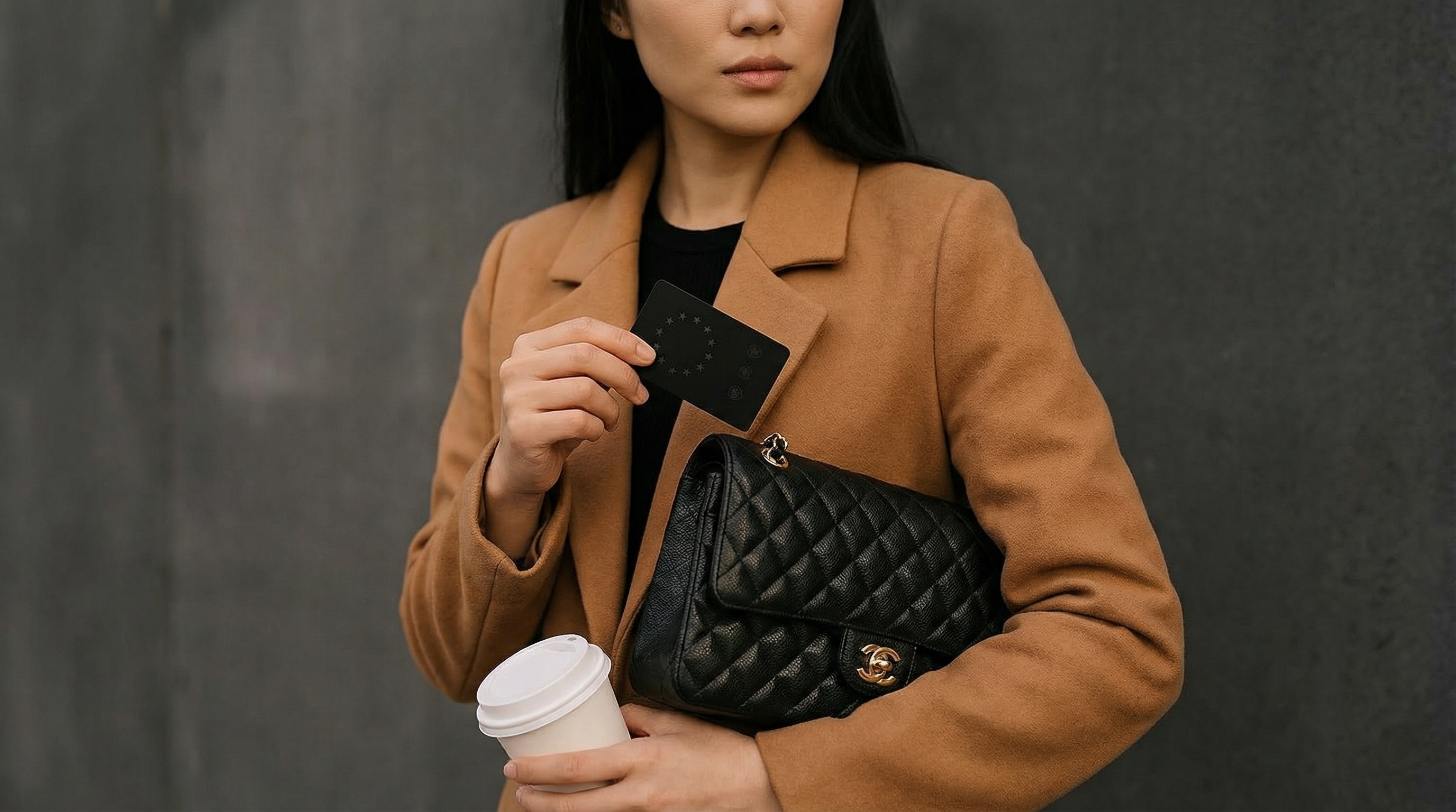 Woman with Wedjat card